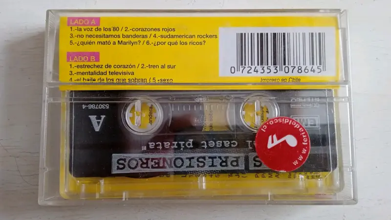 Cassette Los Prisioneros El Caset Pirata 2000 - 2