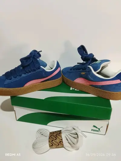 Zapatillas Puma Suede XL Azul Mujer - miniatura 3