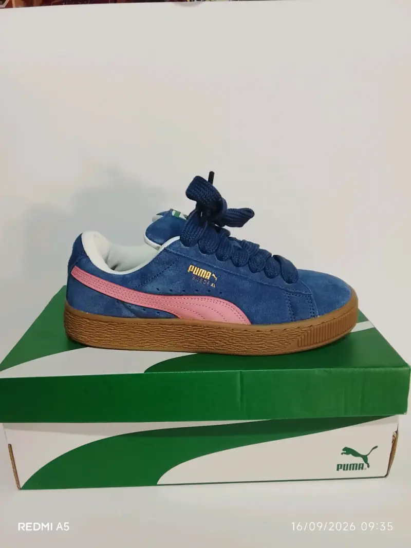 Zapatillas Puma Suede XL Azul Mujer - 4