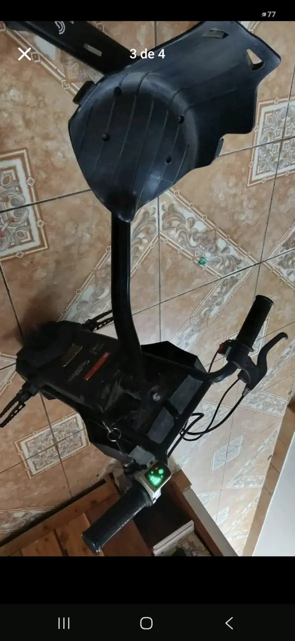 Scooter eléctrico con luces LED y asiento - 2