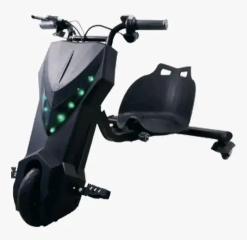 Scooter eléctrico con luces LED y asiento - 4