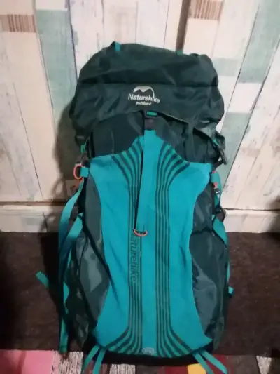 Mochila de senderismo Naturehike verde petroleo - miniatura 1