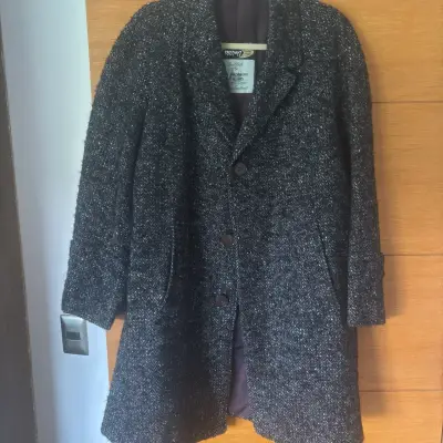 Abrigo de lana Fox Brothers gris oscuro - miniatura 1