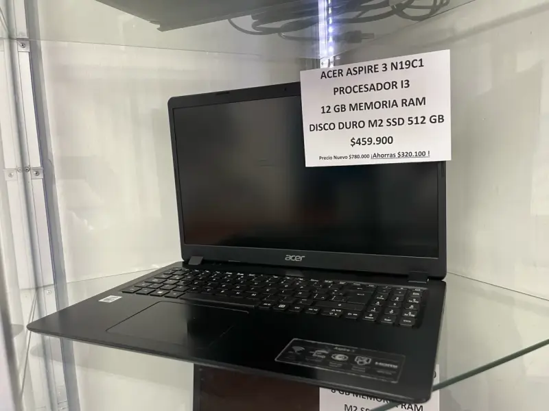 Laptop Acer Aspire 3 N19C1 i3 12GB RAM 512GB SSD