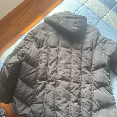 Parka  de pluma Calvin Klein  color chocolate - miniatura 3