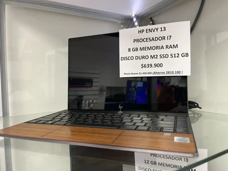Laptop HP Envy 13 I7 8GB RAM 512GB SSD