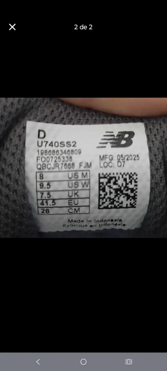Zapatillas deportivas New Balance grises para hombre - 2