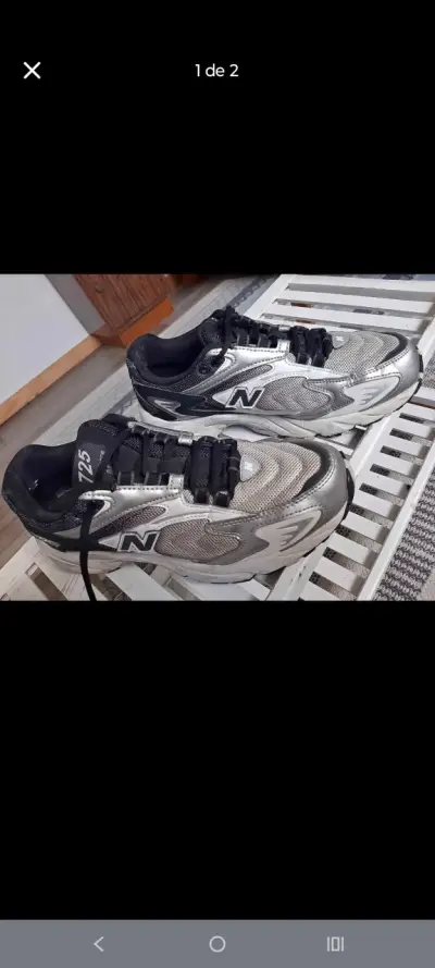 Zapatillas deportivas New Balance 725 plateadas - miniatura 1