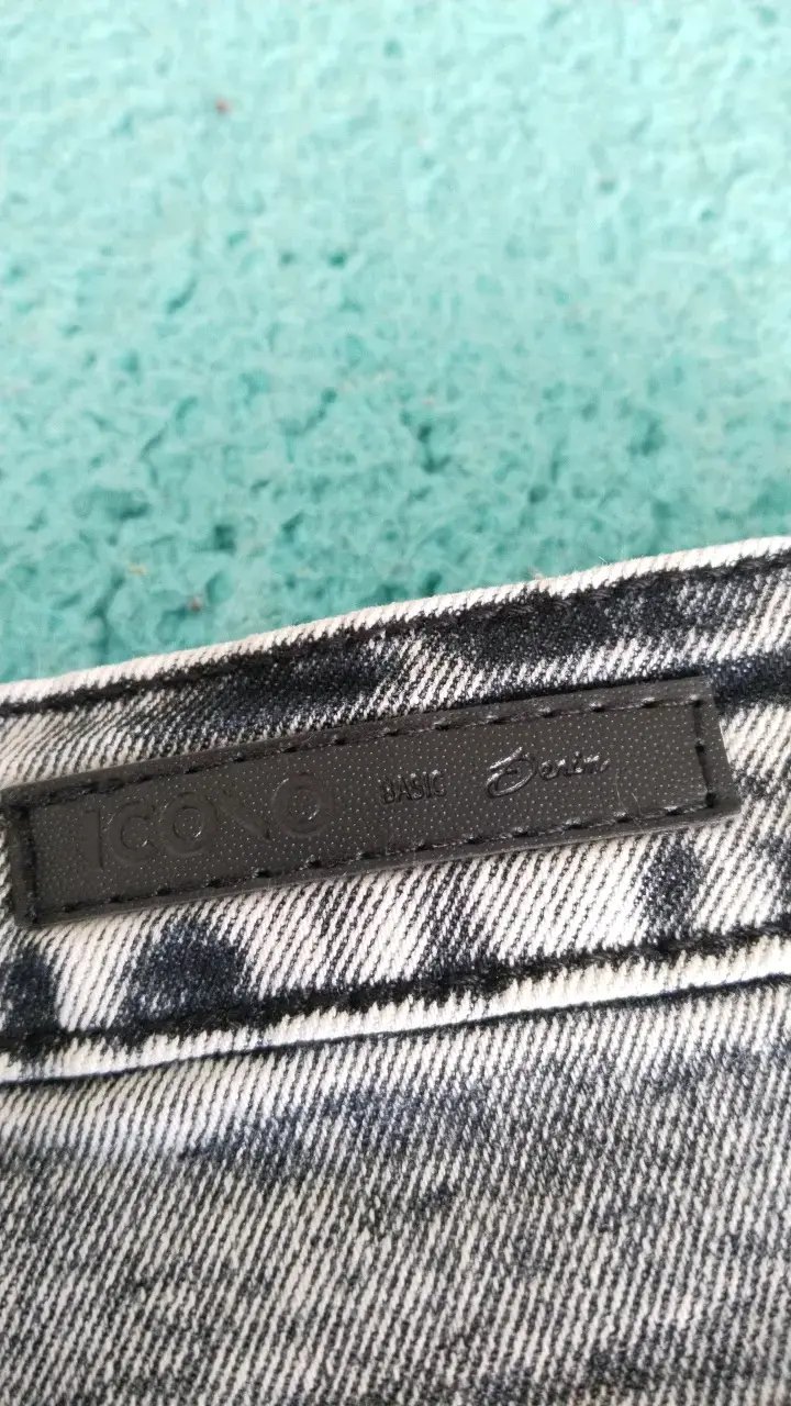Jeans grises desgastados para mujer talla 40 - 3