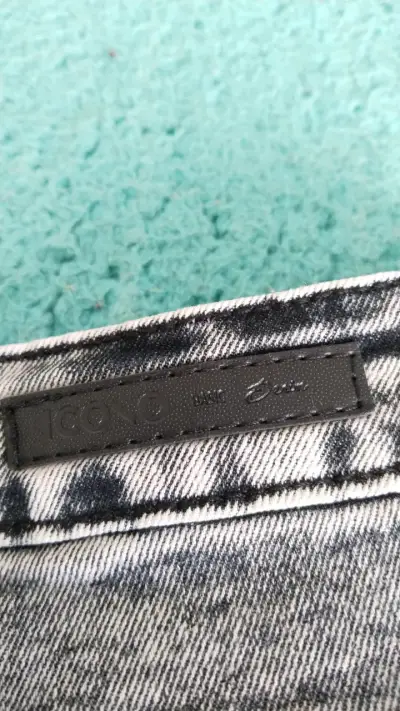Jeans grises desgastados para mujer talla 40 - miniatura 3
