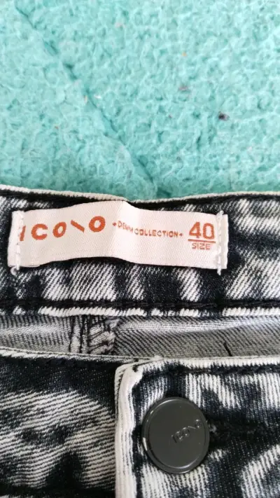 Jeans grises desgastados para mujer talla 40 - miniatura 4