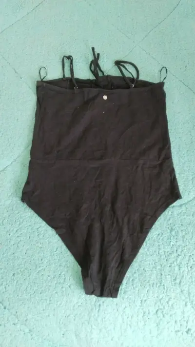 Body negro con cordones Fiorucci - miniatura 2