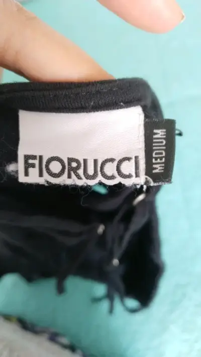 Body negro con cordones Fiorucci - miniatura 3