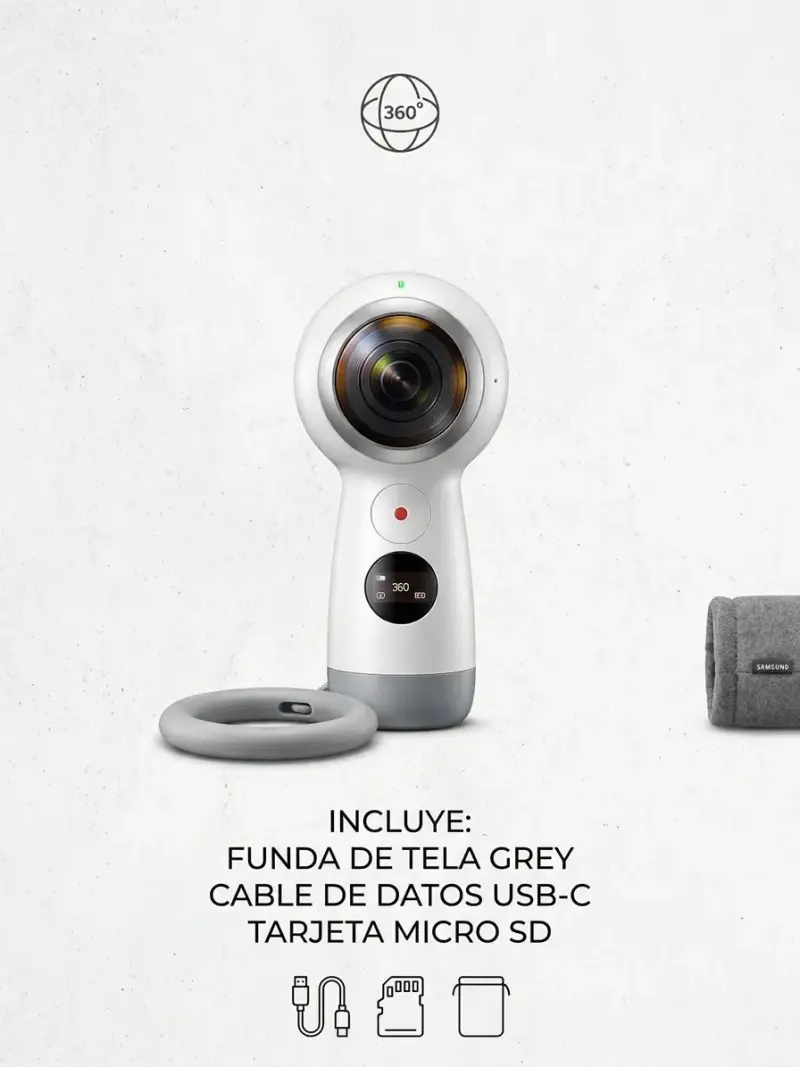 Cámara 360,a 49990 con cable y memoria - 1