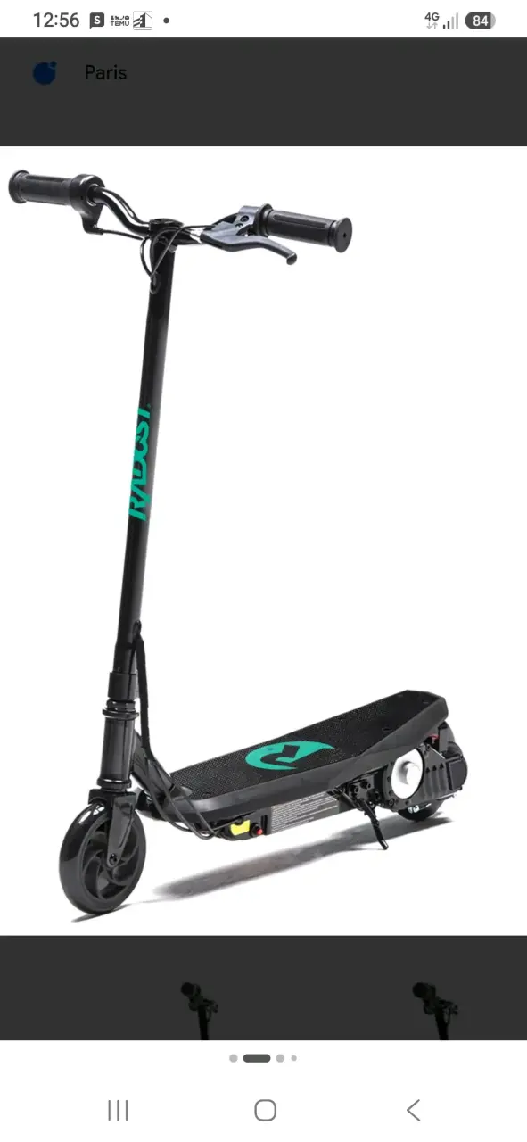 Scooter eléctrico plegable RYDEST negro