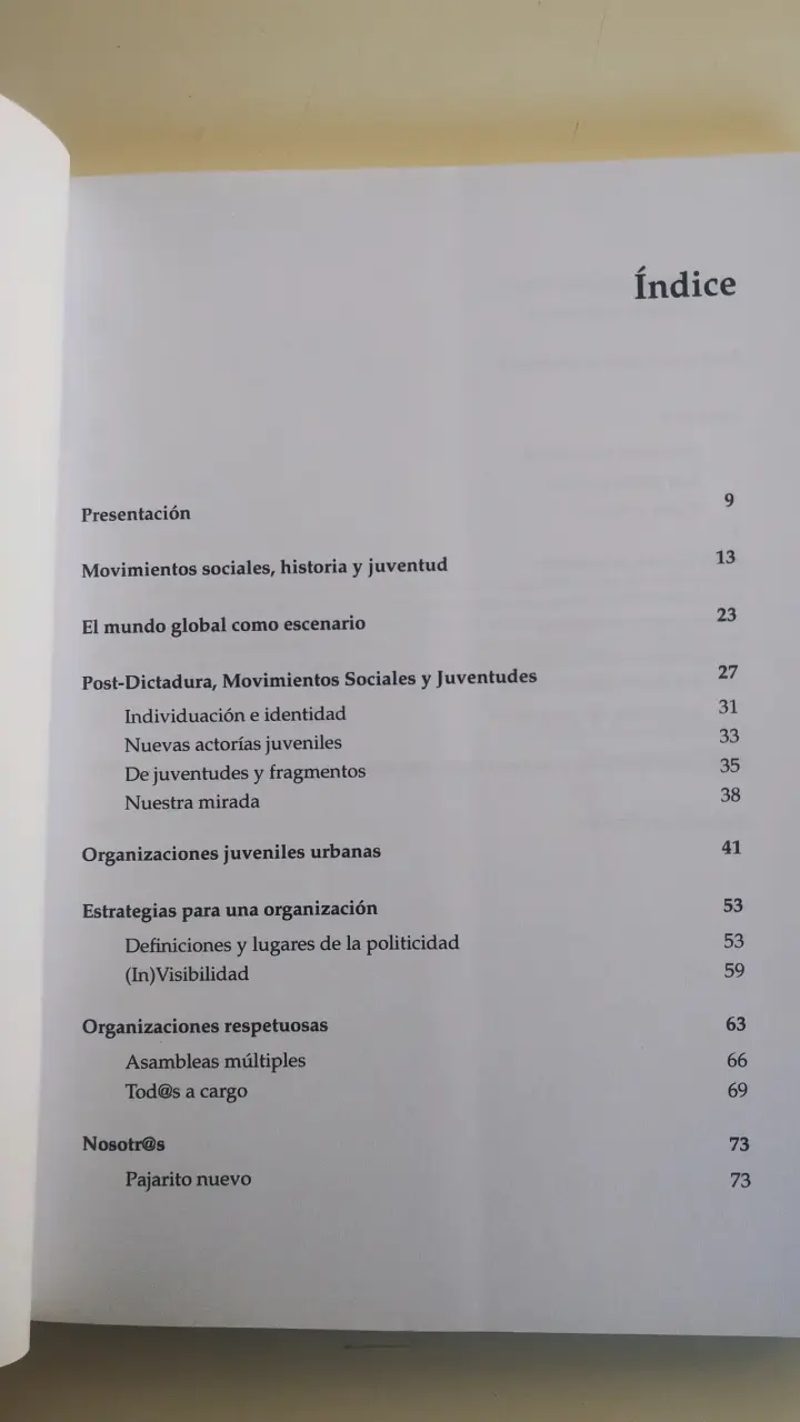 Libro Organizaciones Juveniles en Santiago de Chile - 3