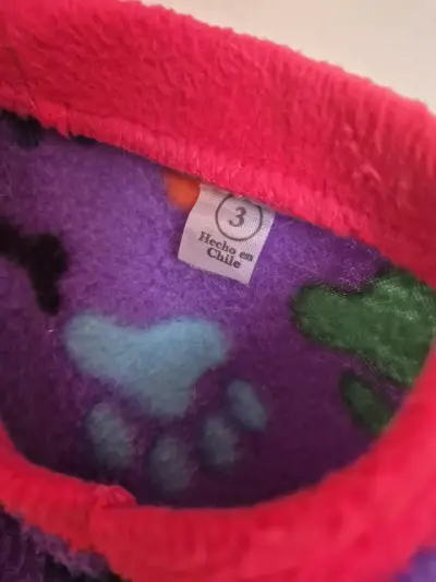 Abrigo polar para perro con diseño de huellas - miniatura 3