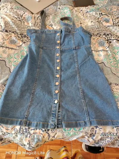 Chaqueta de mezclilla con mangas florales - miniatura 6