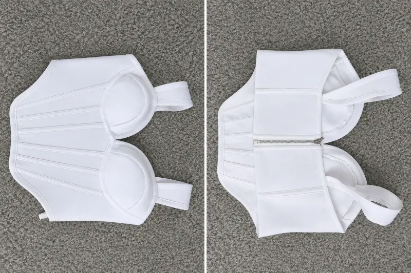 Corset blanco con tirantes ajustables - 2