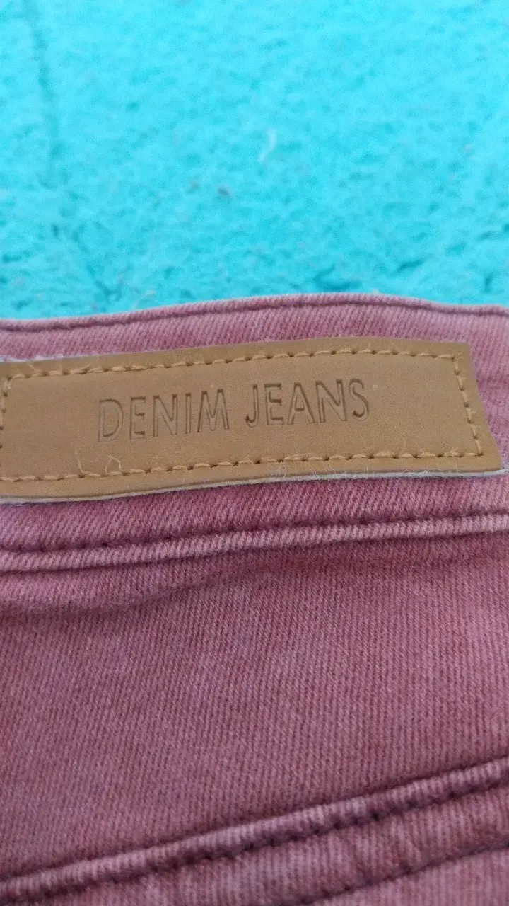Jeans rojos de mezclilla para mujer talla 40 - 3