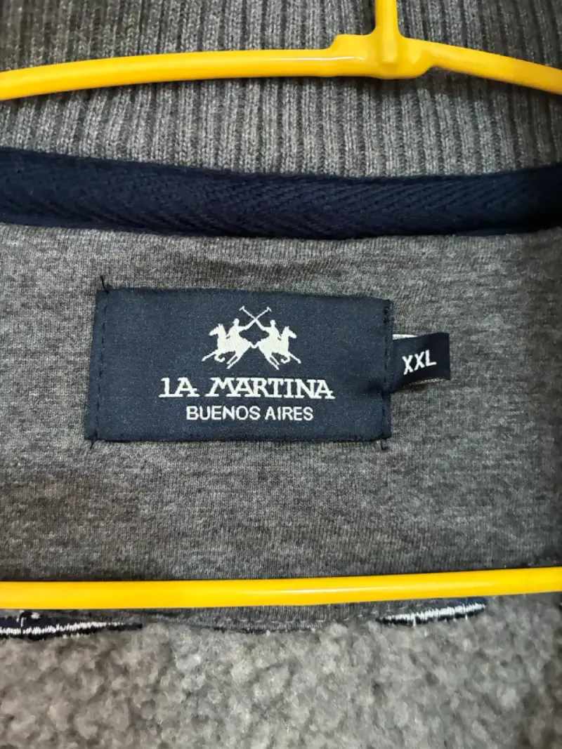 Chaqueta de polar gris La Martina para hombre - 5