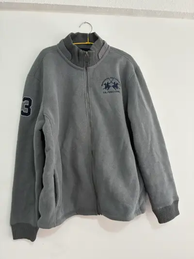 Chaqueta de polar gris La Martina para hombre - miniatura 1