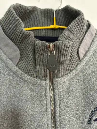 Chaqueta de polar gris La Martina para hombre - miniatura 3