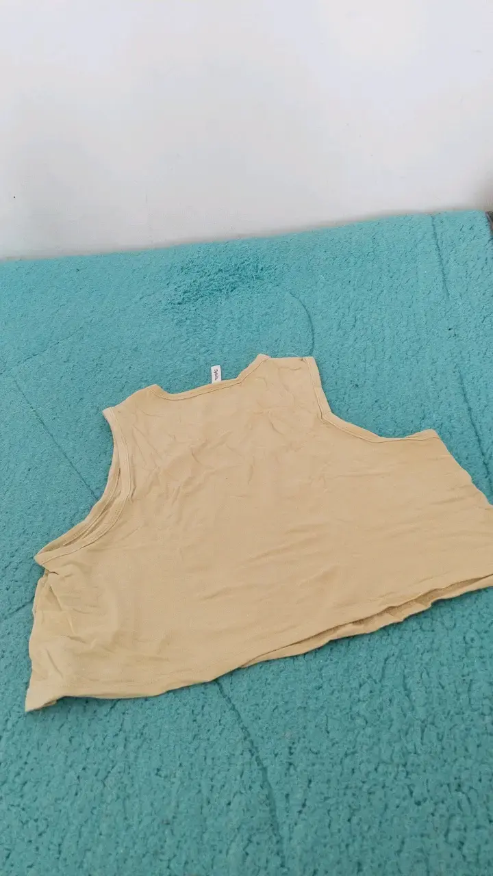Polera sin mangas beige Sybilla talla M - 2