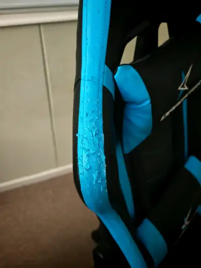 Silla Gamer Negra y Azul Ergonómica - miniatura 5