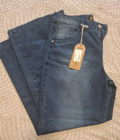 Jeans azul oscuro Divino para mujer - miniatura 1