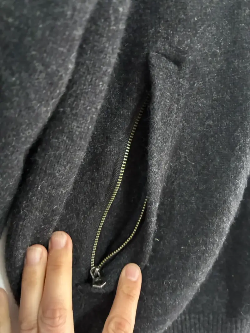 Chaleco de lana brooks Brothergris oscuro con cier - 3