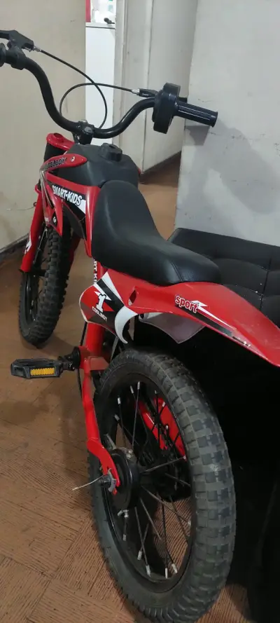 Bicicleta infantil Smart Kids roja con diseño deportivo - miniatura 4