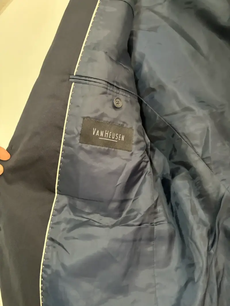 Blazer de Lana Van Heusen Azul Marino - 2