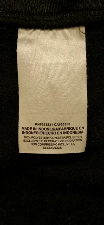 Pantalones deportivos negros Nike con cierre - miniatura 1