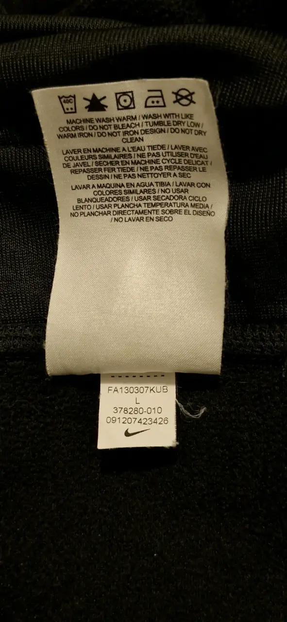 Pantalones deportivos negros Nike con cierre - 2