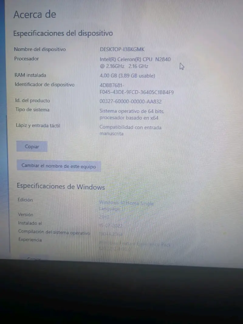 Laptop HP Intel Celeron N2840 4GB RAM - 3