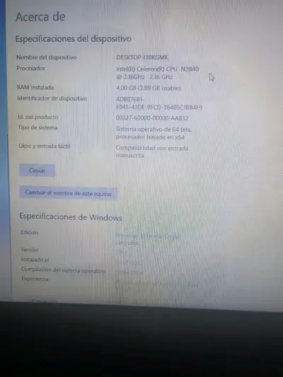 Laptop HP Intel Celeron N2840 4GB RAM - miniatura 3
