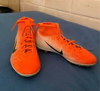 Botines de fútbol Nike Mercurial naranja - miniatura 1