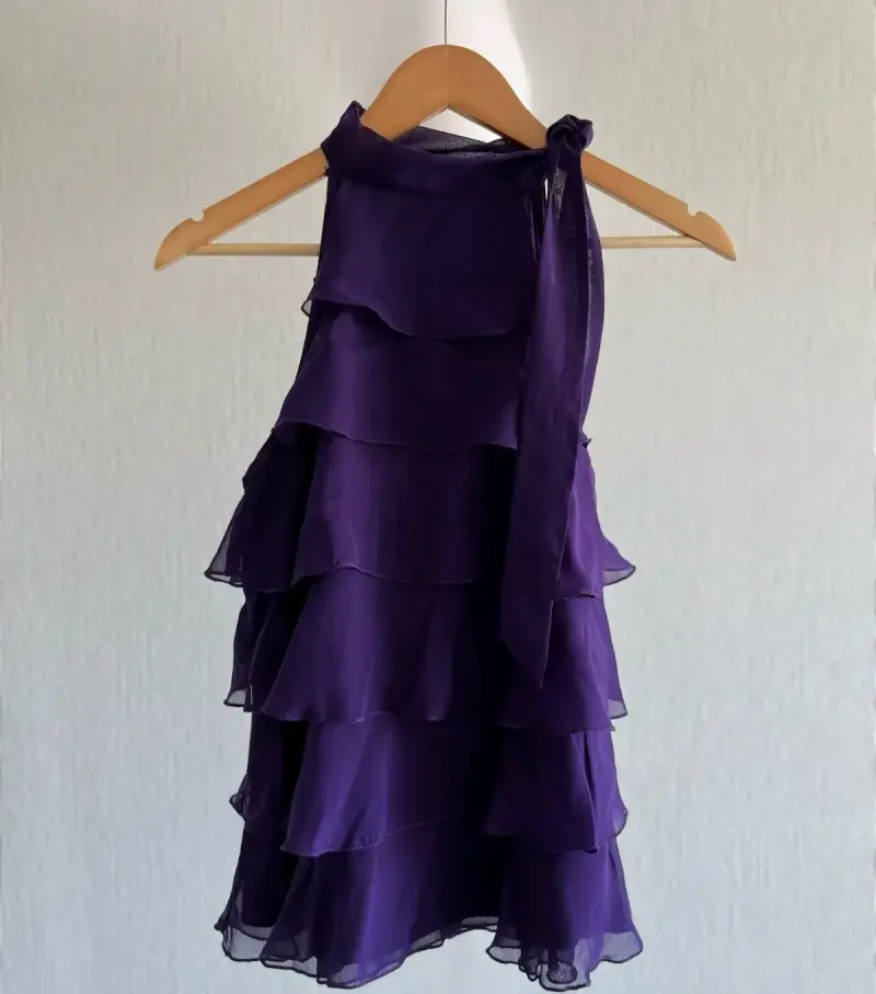 Blusa morado de volantes - 1