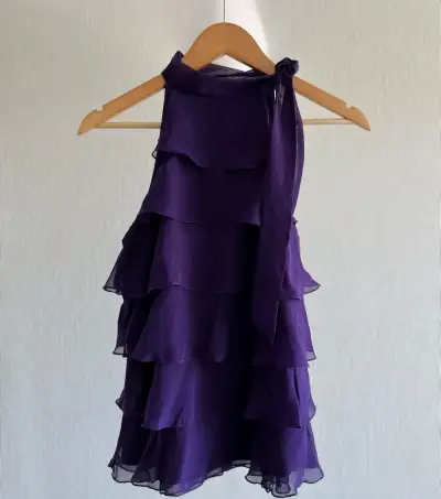 Blusa morado de volantes - miniatura 1