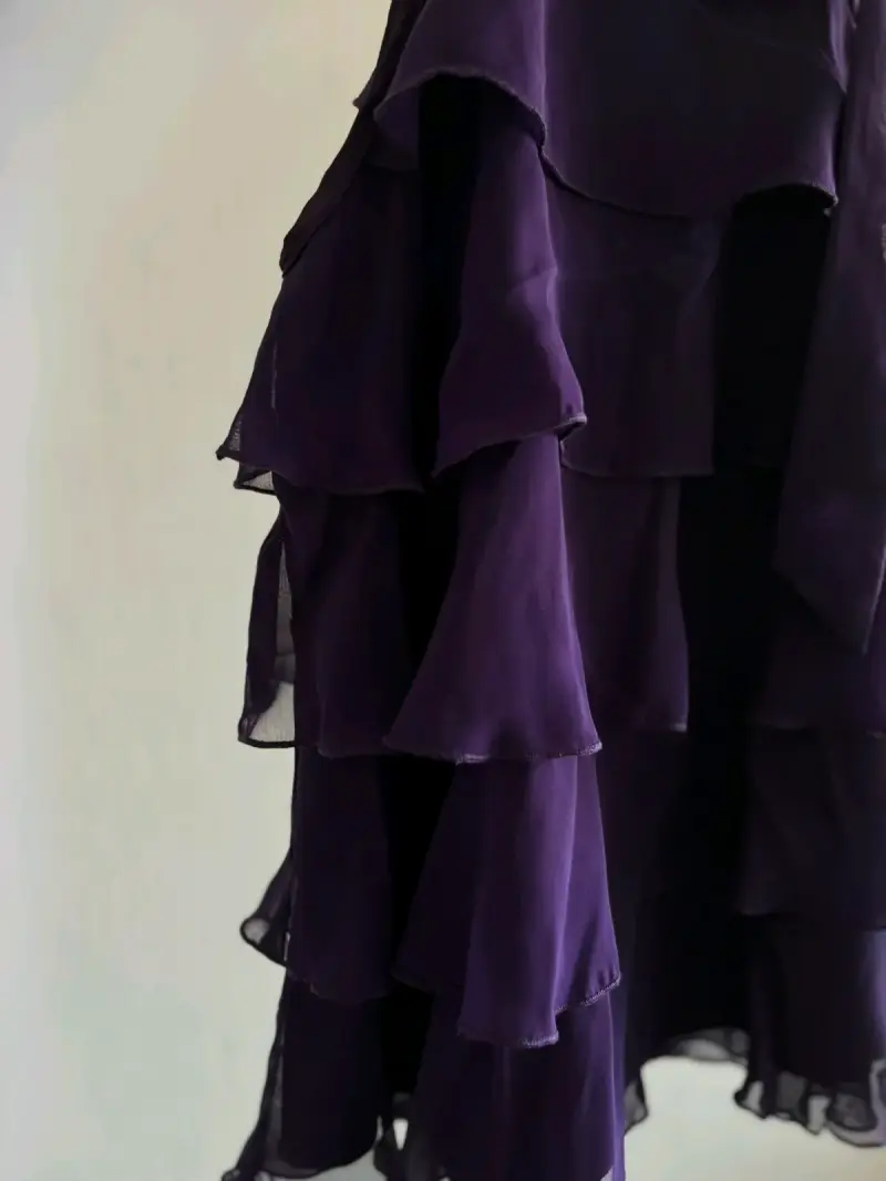Blusa morado de volantes - 2