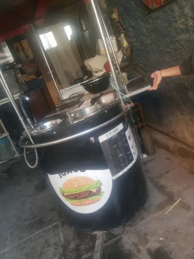 Carro de Comida Rápida con Parrilla y Fregadero - miniatura 2