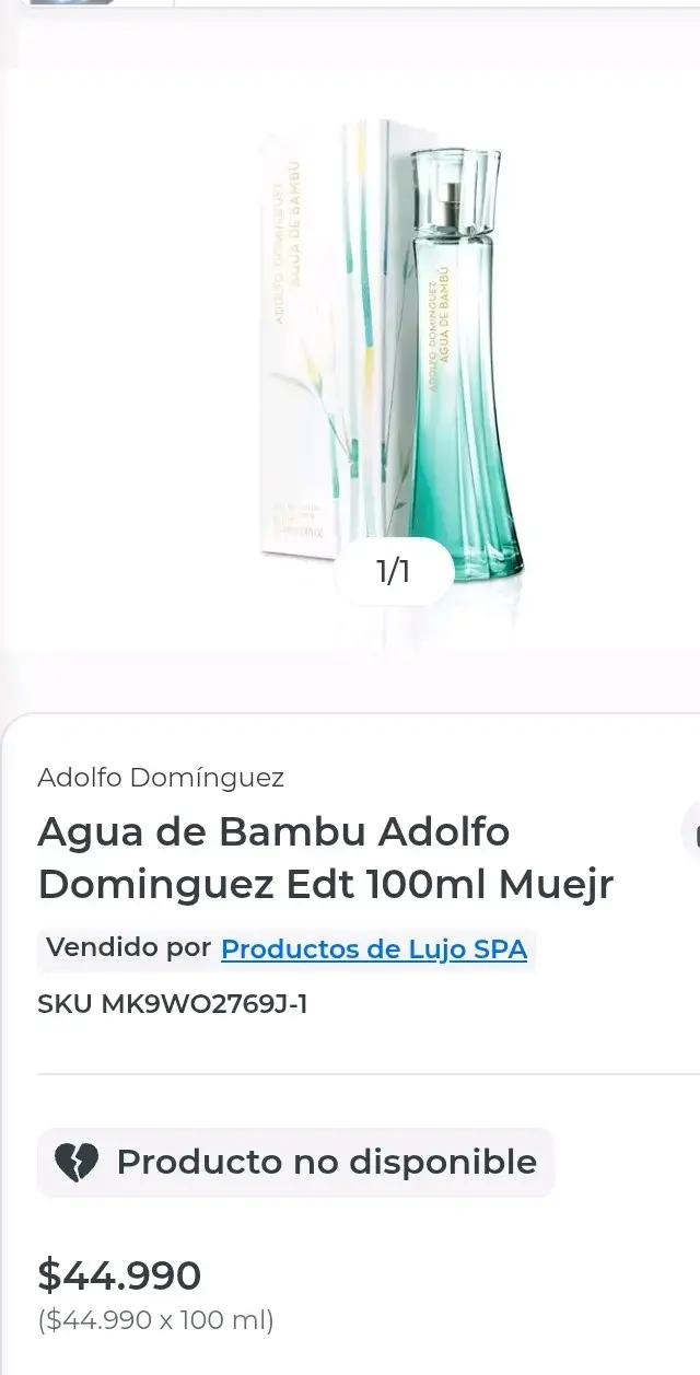 Perfume Agua de Bambú Adolfo Domínguez 100ml - 2