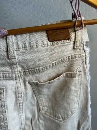 Pantalones beige con detalles camuflados Taitienne - miniatura 3