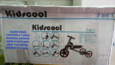 Triciclo y Scooter 7 en 1 Kidscool para Niños - miniatura 1