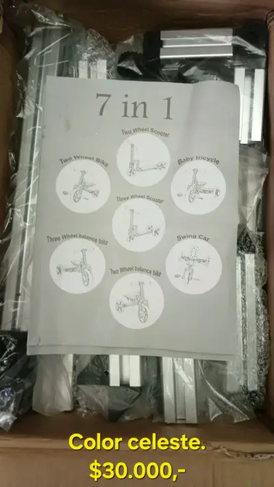 Triciclo y Scooter 7 en 1 Kidscool para Niños - miniatura 2