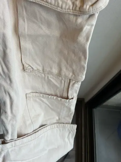 Pantalones cargo beige para mujer Index - miniatura 3