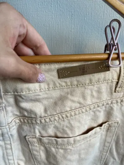 Pantalones cargo beige para mujer Index - miniatura 4