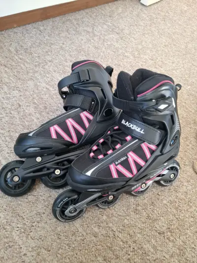 Patines en línea Blackbull negros y rosados - miniatura 1