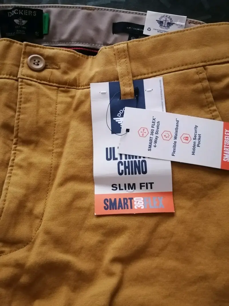 Pantalón Dockers Slim Fit Amarillo 32x32 - 2